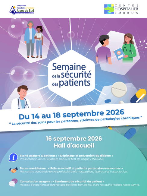 Semaine de la sécurité patients - 16 septembre